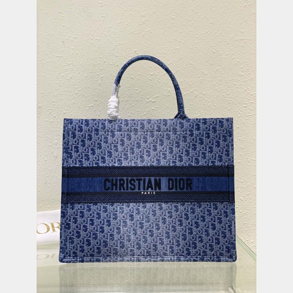 Duplicate Dior Book Tote denim 2024 new bag