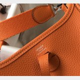 Hermes Bags 1:1 Mirror Mini Evelyne Orange