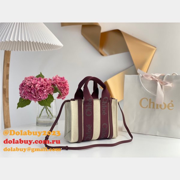 Best Quality Duplicate Chloe 1:1 Tote Woody  Bag  26CM