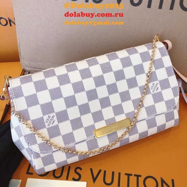 High Quality Louis Vuitton Damier Azur Canvas Favorite PM N41277 Designer