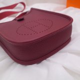 Hermes Evelyne Bag Pink Clemence leather Rose Tyrien Best