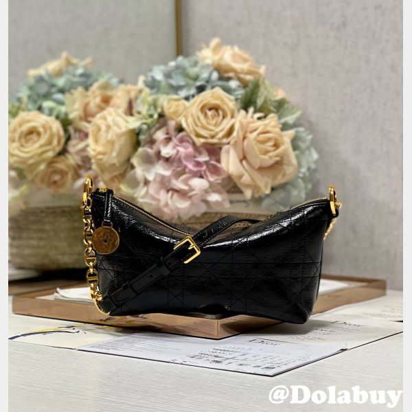 High Quality Christian Dior Paris Diorstar Hobo shoulder bag black High Quality bag