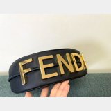 UK Fendi Fendigraphy leather shoulder hobo bag