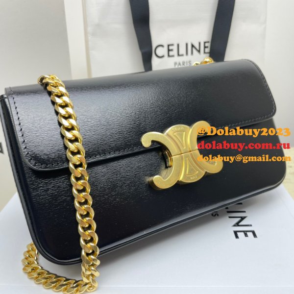 Fake CELINE RIOMPHE 20.5CM chain bag