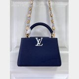 Louis Vuitton M48865 Dark Blue Light Flower Chain Capucines UK Handbag