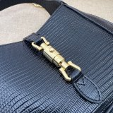 Copy Gucci Copy Jackie 1961 lizard 675799 Black bag