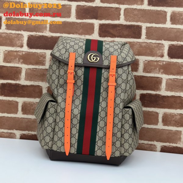 Gucci GG Supreme Ophidia Inspired Backpack Wholesale 598140 Straps