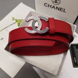 Top Quality Wholesale CC Double C Belt Red Width 3.0cm 1135