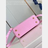 Designer The Capucines Louis Vuitton Knockoff M48865 Peach Pink Enamel Tip Bag