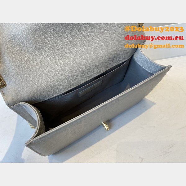 CC Cheaps Calfskin & Ruthenium-Finish Metal Boy Many Colours