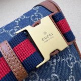 Sale Gucci Copy Belt bag with Interlocking G 682933 blue and ivory GG