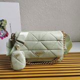 Wholesale Prada Knockoff System nappa leather patchwork bag online