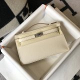 UK Hermes EPSOM LEATHER Mini Kelly Pouchette