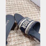 Perfect Designer Dior Dway One-word embroidered slippers Shoes Online