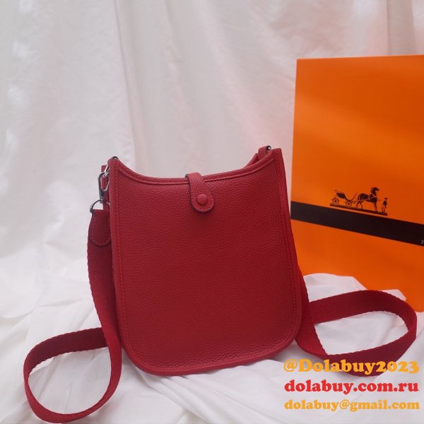 7 Star Hermes Mini Evelyne TPM Bag Red