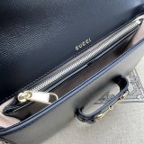 High Quality 752002 Horsebit Black 1955 Designer Gucci Designer Bag