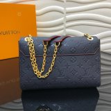 Replica Louis Vuitton Monogram Empreinte Leather Vavin PM M43931 Black Bag