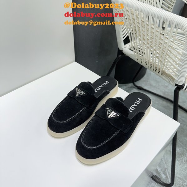 Wholesale Wholesale Prada 1:1 Designer Saint-Tropez Loafers Shoes