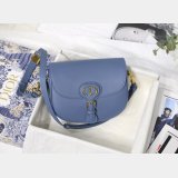 Luxury High Quality Dior Bobby Bag Blue Box Calfskin