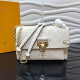 High Quality Louis Vuitton Monogram Empreinte Leather Vavin PM M43931 White Bag Wholesale