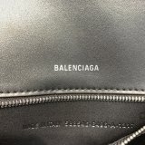 Perfect Balenciaga Hourglass Top Handle Bag Lychee pattern black