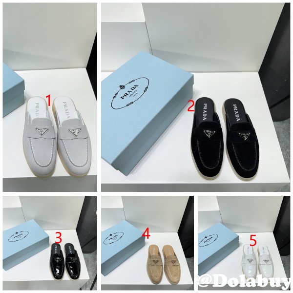 Wholesale Wholesale Prada 1:1 Designer Saint-Tropez Loafers Shoes