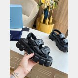 Buy New Cheap Prada Roman Platform Sandals Luxury Shoes