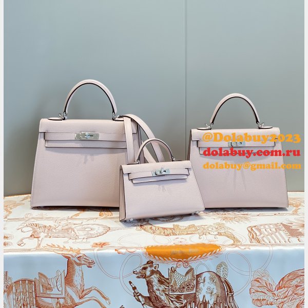 Hermes Outlet Epsom Kelly 19/25/28CM 1:1 Designer Bag