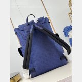 Christopher UK 7 Star Louis Vuitton Taurillon Monogram Men M11688 Blue