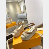 Best LOUIS VUITTON Helios Wedge Sandal