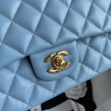 High Quality CC classic CF 25.5CM Sky Blue handbag Copy