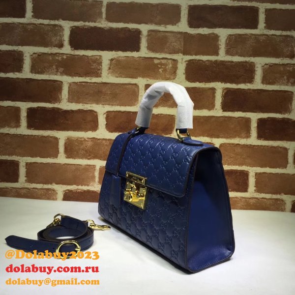 Copy Gucci Best GG Supreme Padlock Small Top Handle 453188 Bag