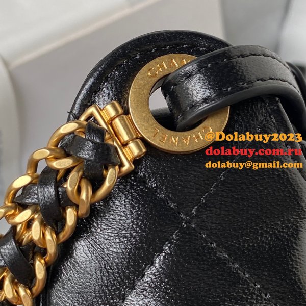 Luxury Copy AS4322 Shoulder 1:1 Mirror Fashion Black Bag