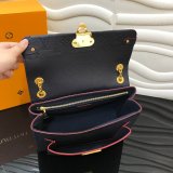 Replica Louis Vuitton Monogram Empreinte Leather Vavin PM M43931 Black Bag