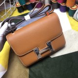 Hermes Constance Bag 23cm Epsom Leather Camel Fashion