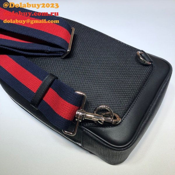 Best AAA+ Gucci Messengers GG Black belt Purses 478325 GG Supreme