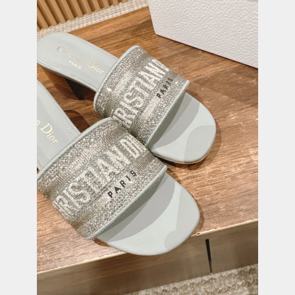 Inspired UK DIOR heel DWAY SLIDE