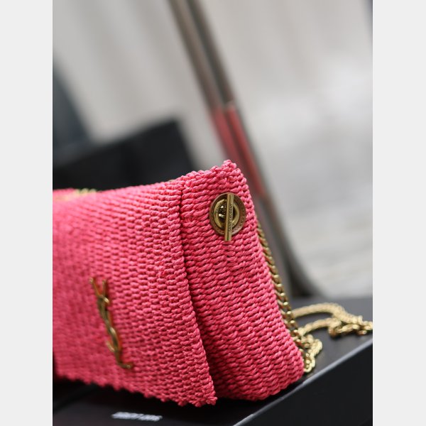 Designer Copy Saint Laurent Kate Clutch 553804 Rose Bag