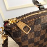 AAA+ Fake Louis Vuitton Siena MM Damier Ebene Brown