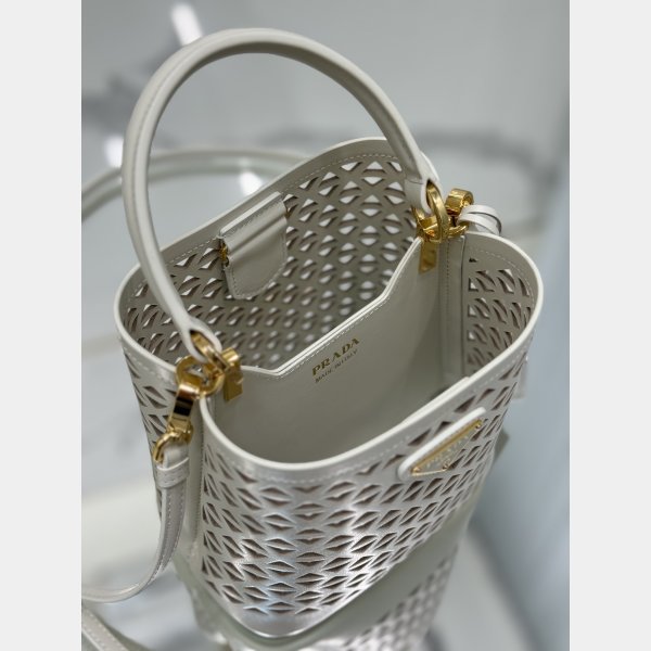 7 Star Prada Saffiano hollow basket women bag