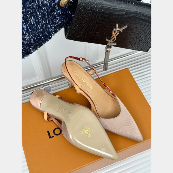 1:1 Mirror Louis Vuitton Blossom Slingback Pumps Perfect