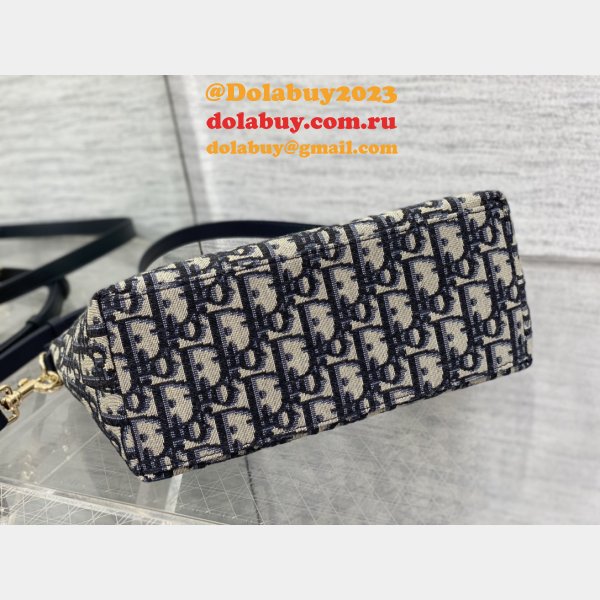 Dior Oblique Jacquard 7 Star 3103 Diortravel Nomad Pouch Blue