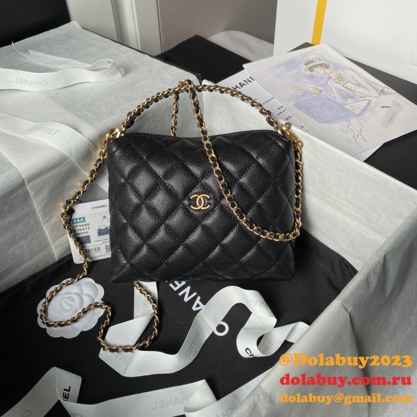 Duplicate Shop Luxury AP4066 Black/White Shoulder Bags