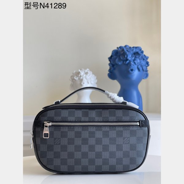 Designer Louis Vuitton Top Qualitys Ambler Damier Graphite Bum N41289 Bag