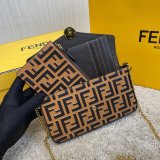 Fendi Inspired Fashion 212200 Maca embossing Apricot Bags