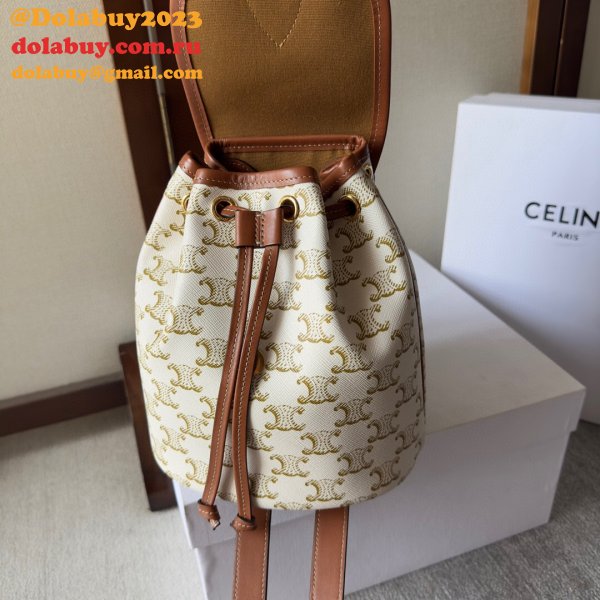 Backpack Celine Duplicate 197662 Folco Triomphe Canvas Bag