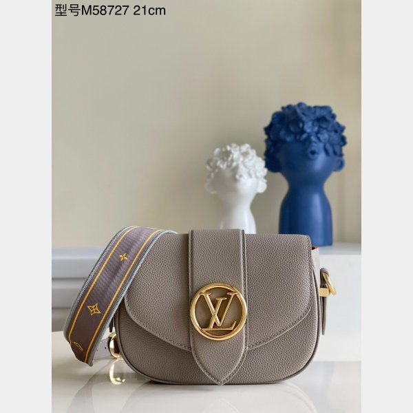 LV Fake Designer Louis Vuitton Pont 9 Soft MM High End Leathers M58967/M58727