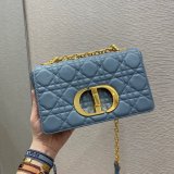 High Quality Dior Caro 20cm Cheap blue bags