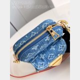 Louis Vuitton Top Quality Designer Fairfax Pochette Monogram Denim M82948