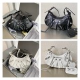 Balenciaga Top Quality High Quality Le Cagole crocodile Drill 33CM Bag